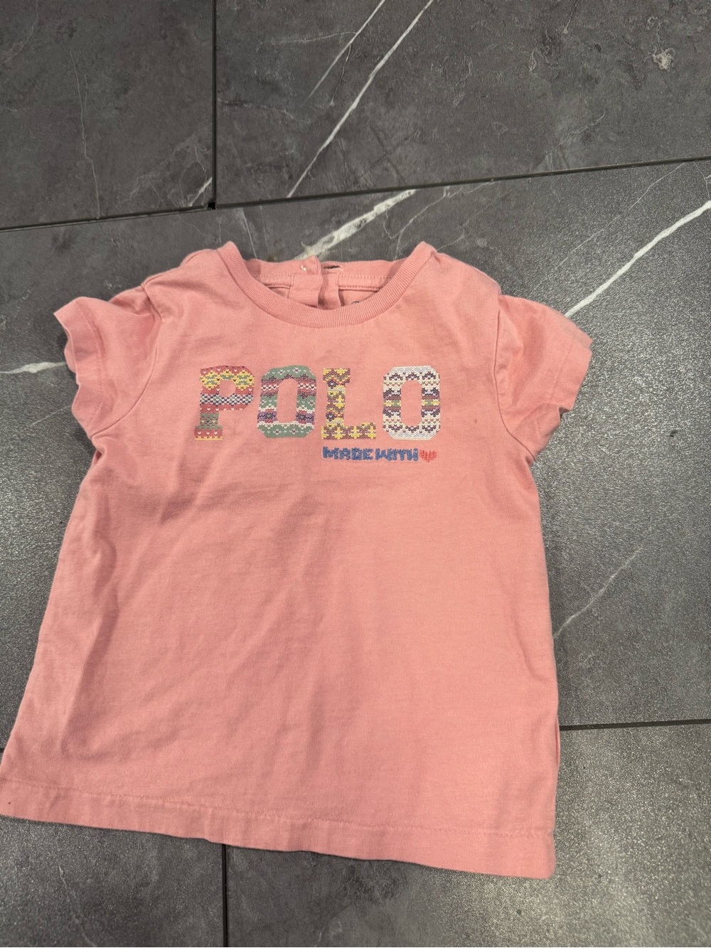 Polo by Ralph Lauren Pink Short Sleeve Graphic Logo Tee